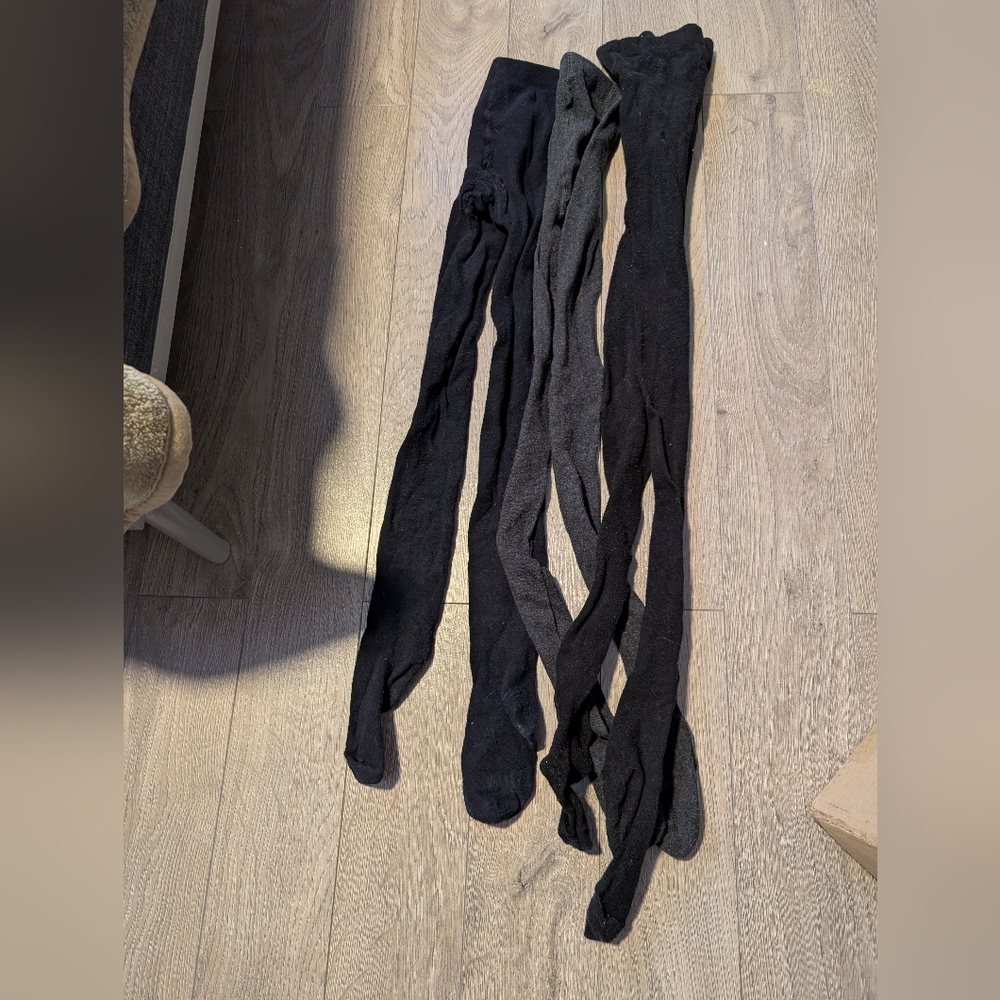 Elegant Black and Gray Women's Hosiery Set
